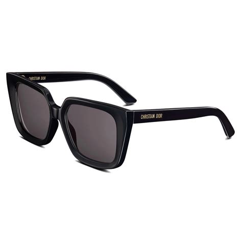 christian dior soreal sunglasses black and grey|DiorOblique S1I Transparent Black Square Sunglasses .